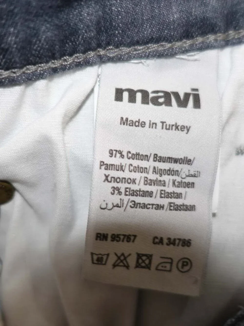 Mavi Men's Matt Relaxed Straight Leg Jeans Size 36 x 30 Gray Mid Rise Denim